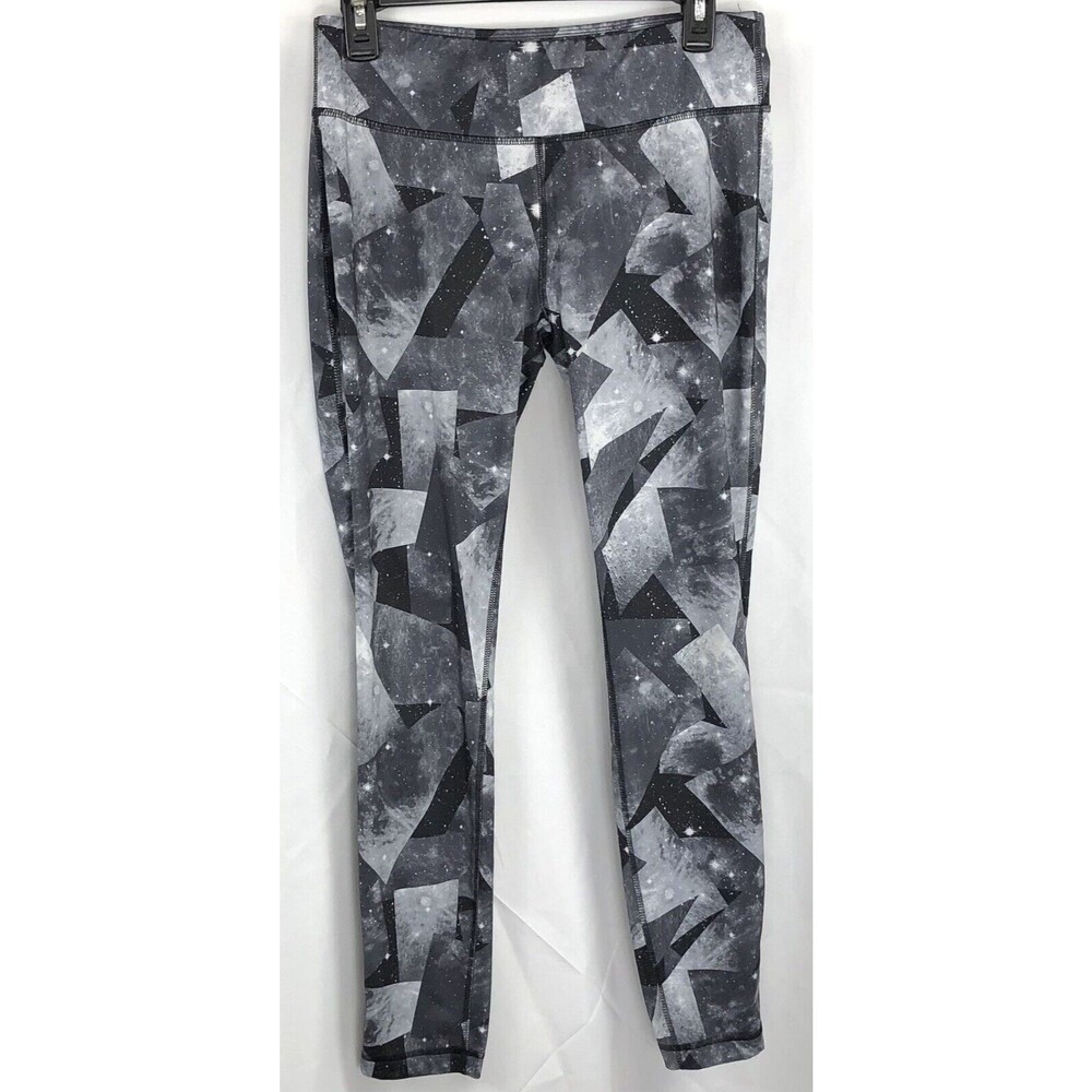 Danskin active leggings 8–10 Gray Geo Drawstring 28"W 27"IN MidRise Yoga Pants